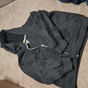 $4 ADD TO BUNDLE FOR LOWER PRICE Kids Hooded Zip Jacket - Charcoal Gray SIZE 8